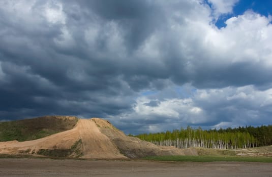 Clouds and Land;