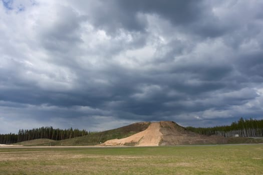 Clouds and Land;