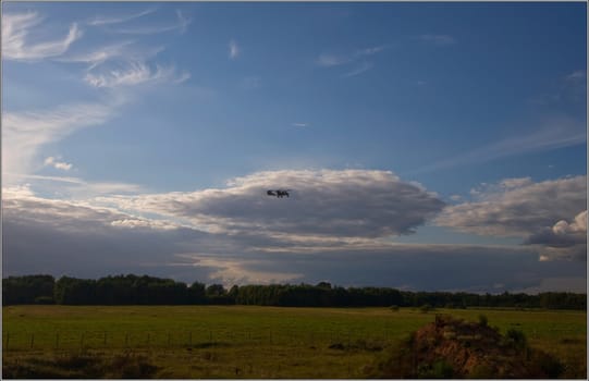 Clouds and Land;