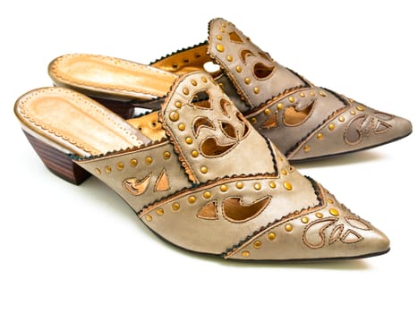 woman shoe against the white background
