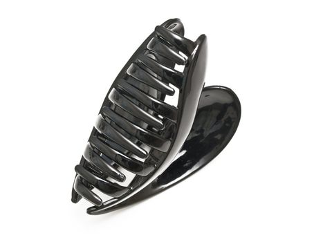 black woman hairclip against the white background