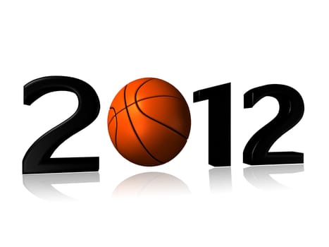 It's a big 2012 basket logo on a white background