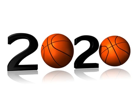 It's a big 2020 basket logo on a white background