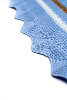 woolen knitted sweater of blue color