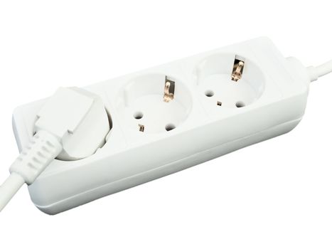 Photo of the extension cord against the white background