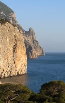 Mountains in the sea