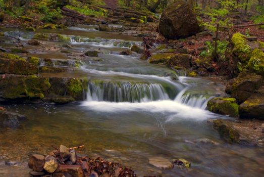 waterfall in forest