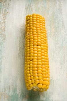 Corn ear on a table
