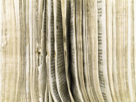Photo of the old open book pages