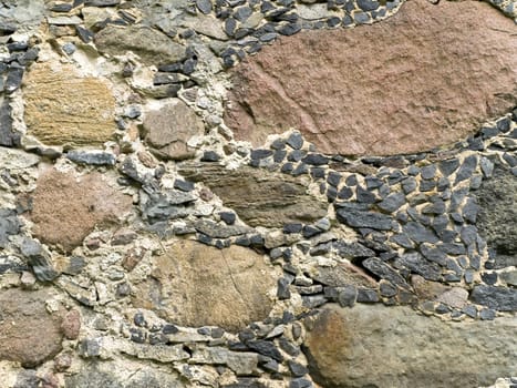 old stone walls outdoors pattern background