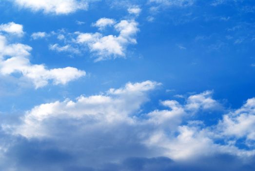 Clouds on blue sky