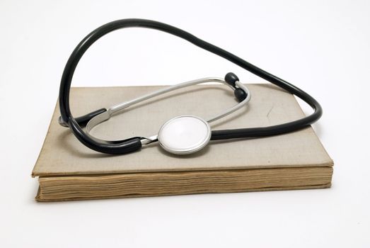 stethoscope over book