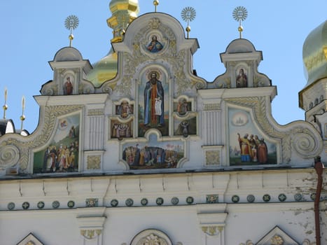 Old Church with frescos in the city of Kiev