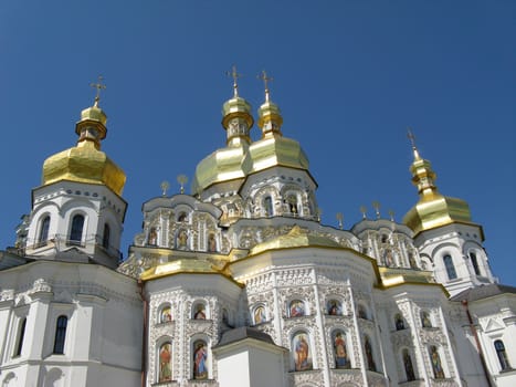 Old Church with frescos in the city of Kiev