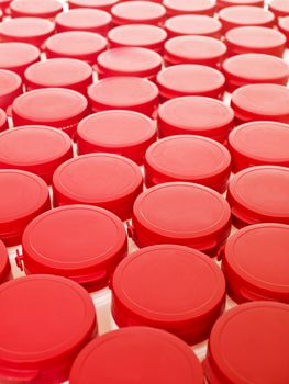 Several Plastic cans from above