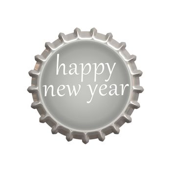 An image of a nice new year bottle cap