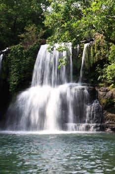 Klong Jao Waterfall at Koh Kood,front view