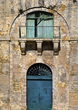 Old abandoned warehouse by the harbour in Malta