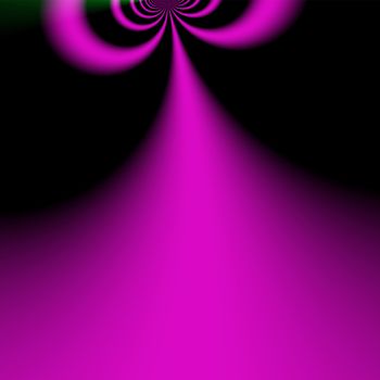 Pink and purple double tunnel with black background