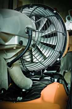 image of a  snow  cannon or jet engine