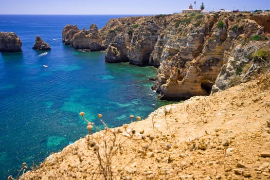 Algarve rock - coast in Portugal