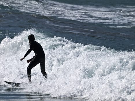 Surfing the waves is a very rare event in Malta