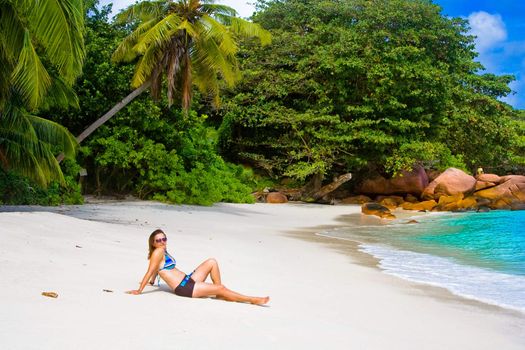 Anse Lanzio beach at Seychelles