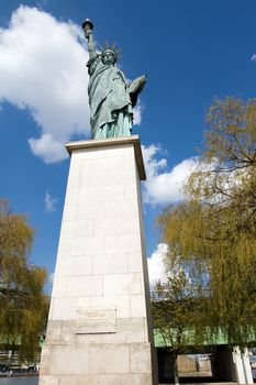 Statue of Liberty in Paris - smaller sister of famous New York statue