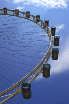 The Singapore Flyer, the biggest Giant wheel in the world.