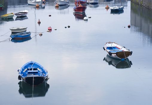 image of old sea fishing boats