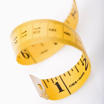 Curly measuring tape.