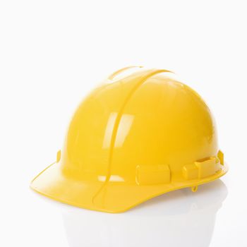 Yellow safety hard hat.