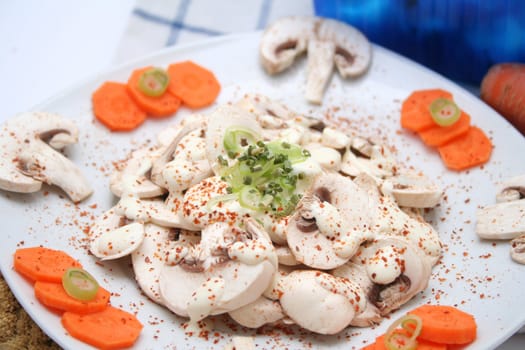 salad of mushrooms