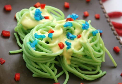 green noodles