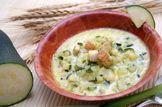 a fresh stew of zucchini