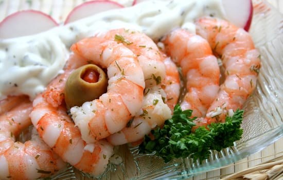 fresh prawns