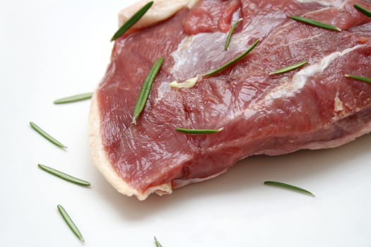 fresh meat of a duck