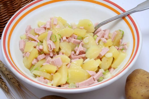 fresh salad of potatoes