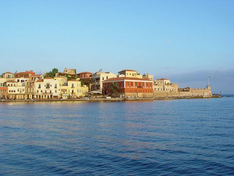 morning view of the old port of hania kreta greece travel destinations