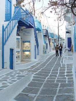 walk in traditional town of mykonos island cyclades greece travel destinations