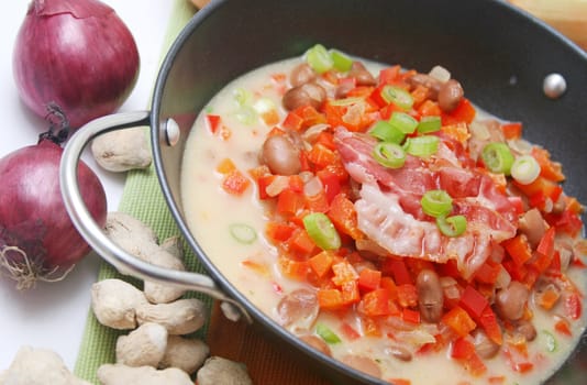 fresh stew of beans