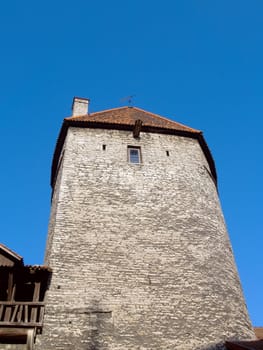 Medieval Fortification  and towers in capital of Estonia Tallinn