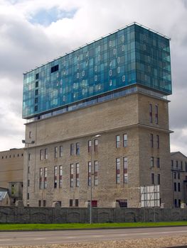 Multi-storey penthouse on a roof of an old factory