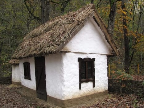 Hut; house; a mud hut; a museum