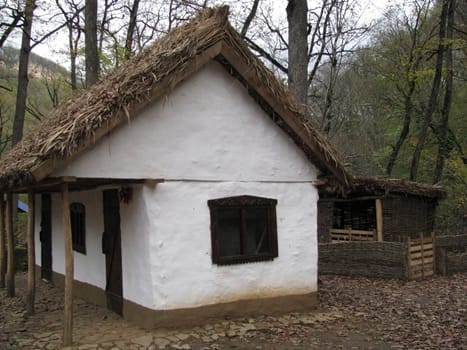 Hut; house; a mud hut; a museum