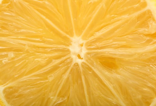 closeup of slised lemon for background healthy eating