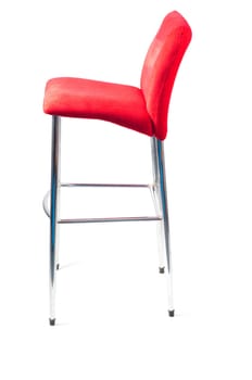 Shot of stylish modern red bar stool