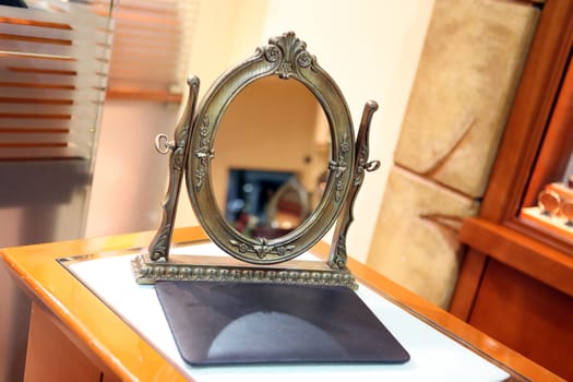 classic mirror in jewelry store