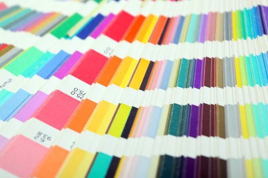 detail from pantone color scale  samples lithography printing industry for background use
