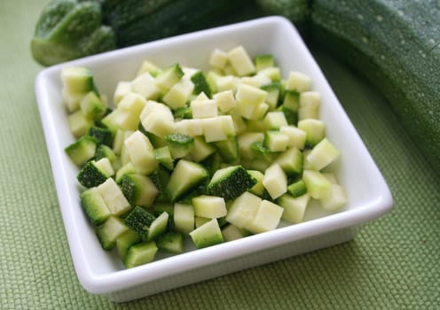 fresh zucchinis